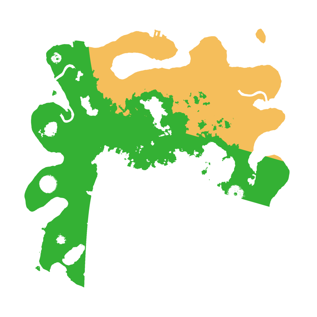 Biome Rust Map: Procedural Map, Size: 3200, Seed: 61386742