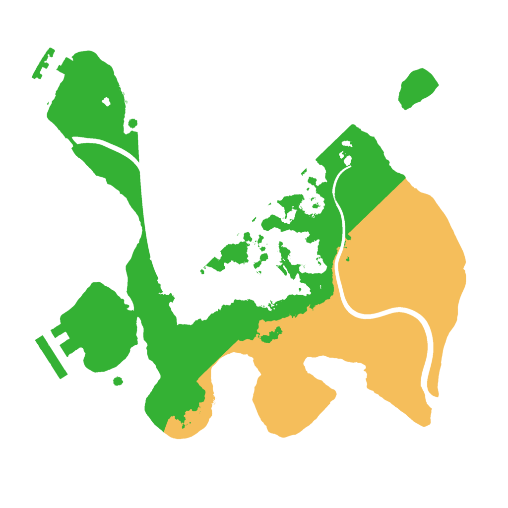 Biome Rust Map: Procedural Map, Size: 2200, Seed: 123456789