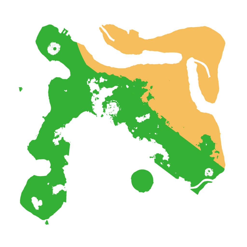 Biome Rust Map: Procedural Map, Size: 3000, Seed: 96461753