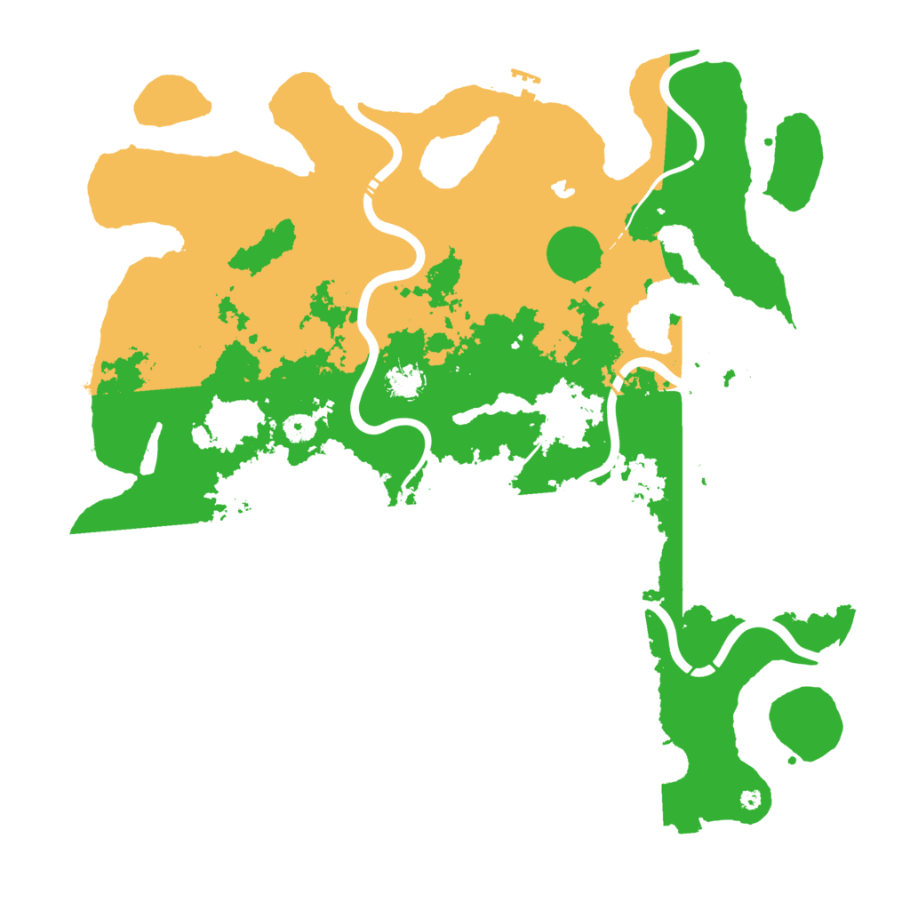 Biome Rust Map: Procedural Map, Size: 4444, Seed: 101310155