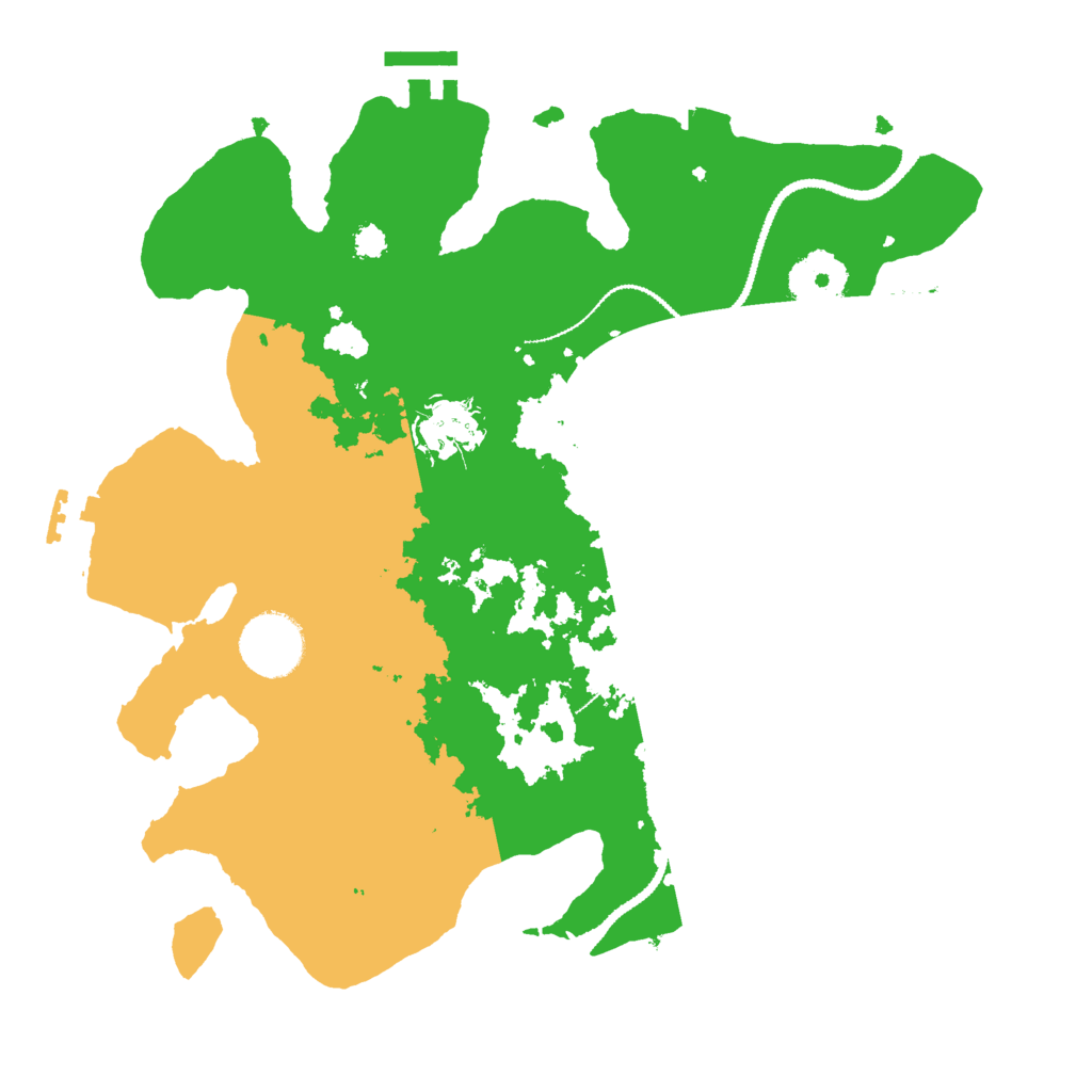 Biome Rust Map: Procedural Map, Size: 3000, Seed: 155514760