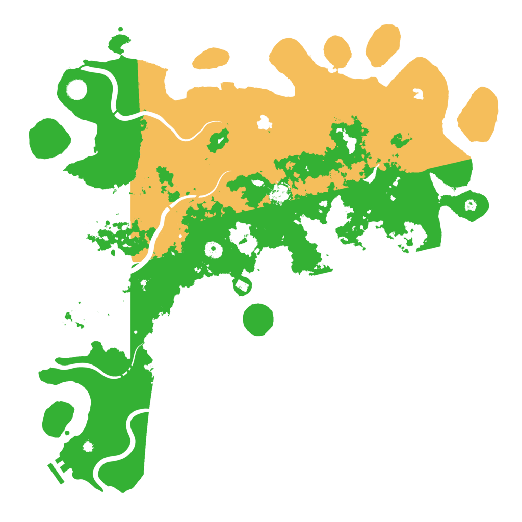 Biome Rust Map: Procedural Map, Size: 4500, Seed: 5200