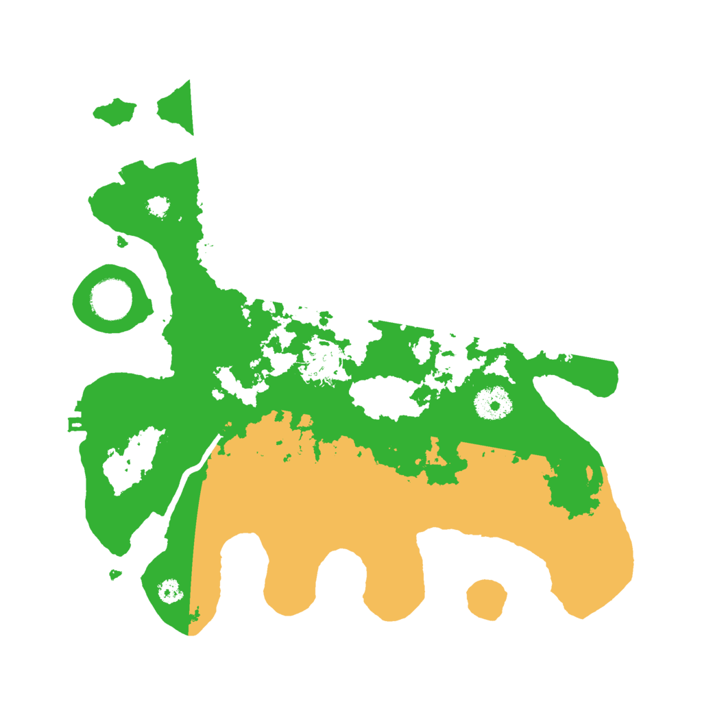 Biome Rust Map: Procedural Map, Size: 3000, Seed: 95599