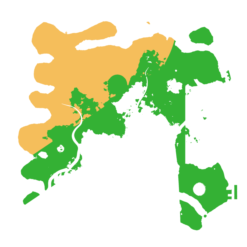 Biome Rust Map: Procedural Map, Size: 3500, Seed: 85024380