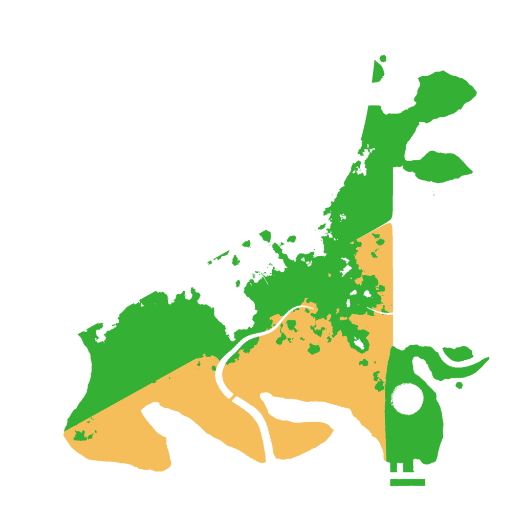 Biome Rust Map: Procedural Map, Size: 3000, Seed: 523918845