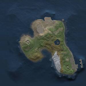 Thumbnail Rust Map: Procedural Map, Size: 1500, Seed: 1429133, 2 Monuments