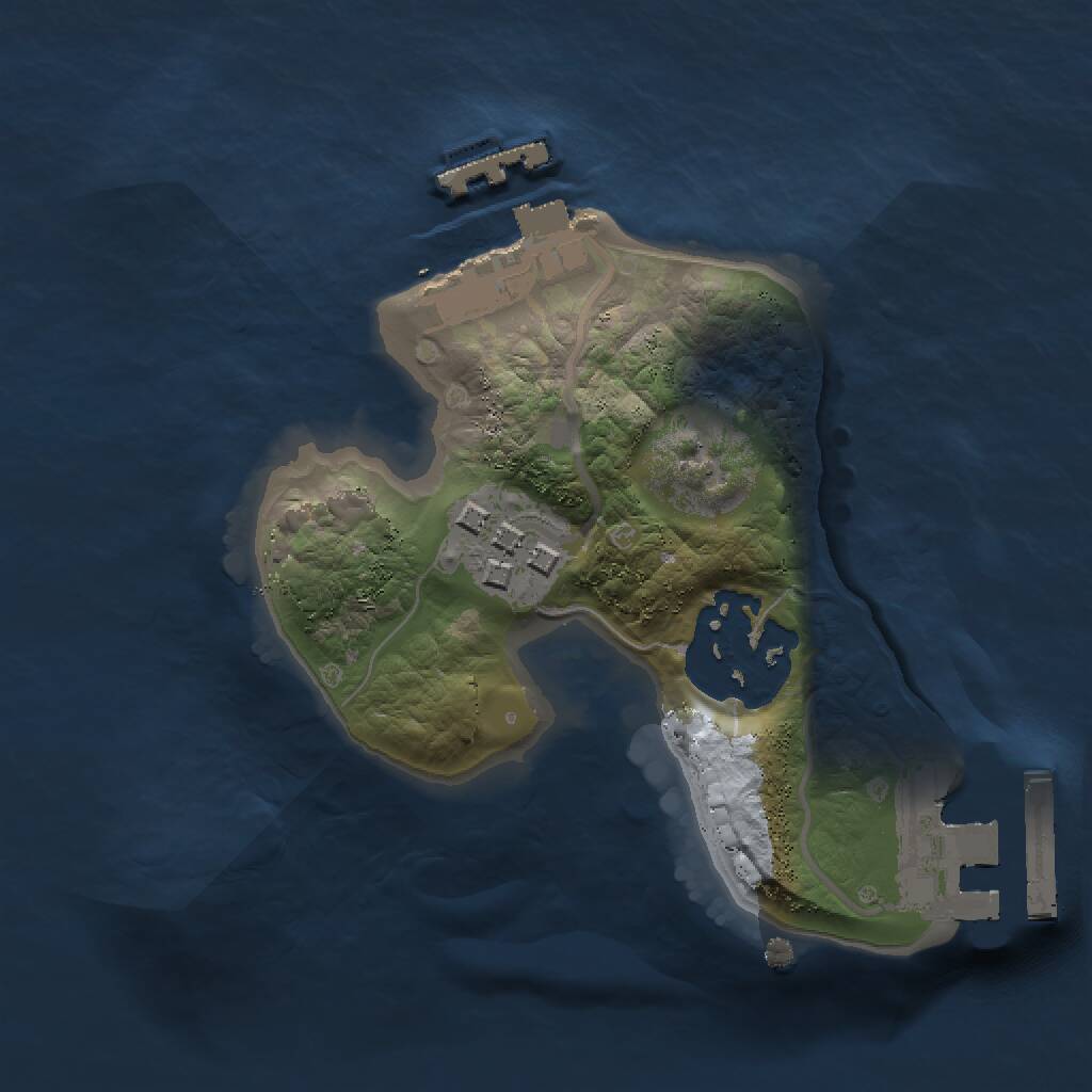 Rust Map: Procedural Map, Size: 1500, Seed: 1429133, 5 Monuments