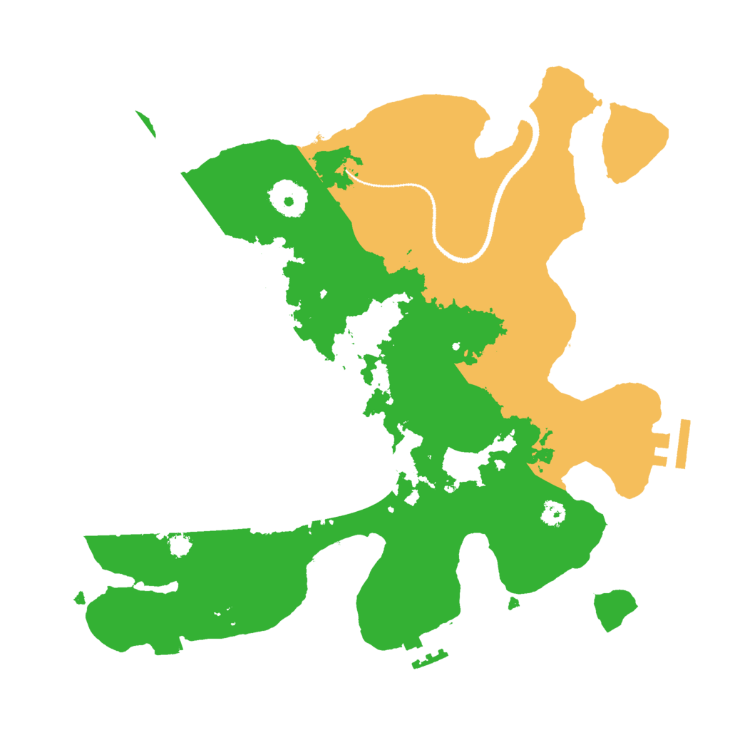 Biome Rust Map: Procedural Map, Size: 3000, Seed: 2214