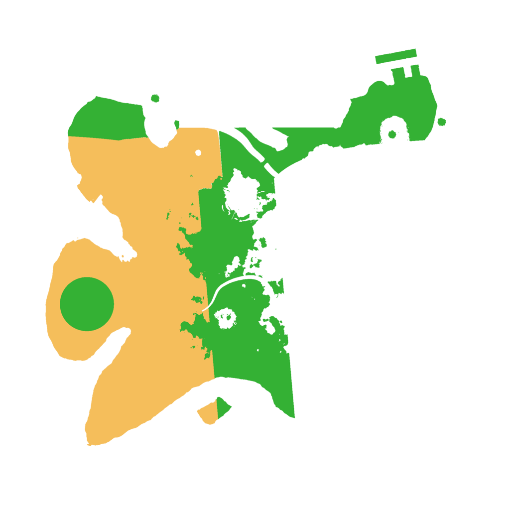 Biome Rust Map: Procedural Map, Size: 2500, Seed: 354188654