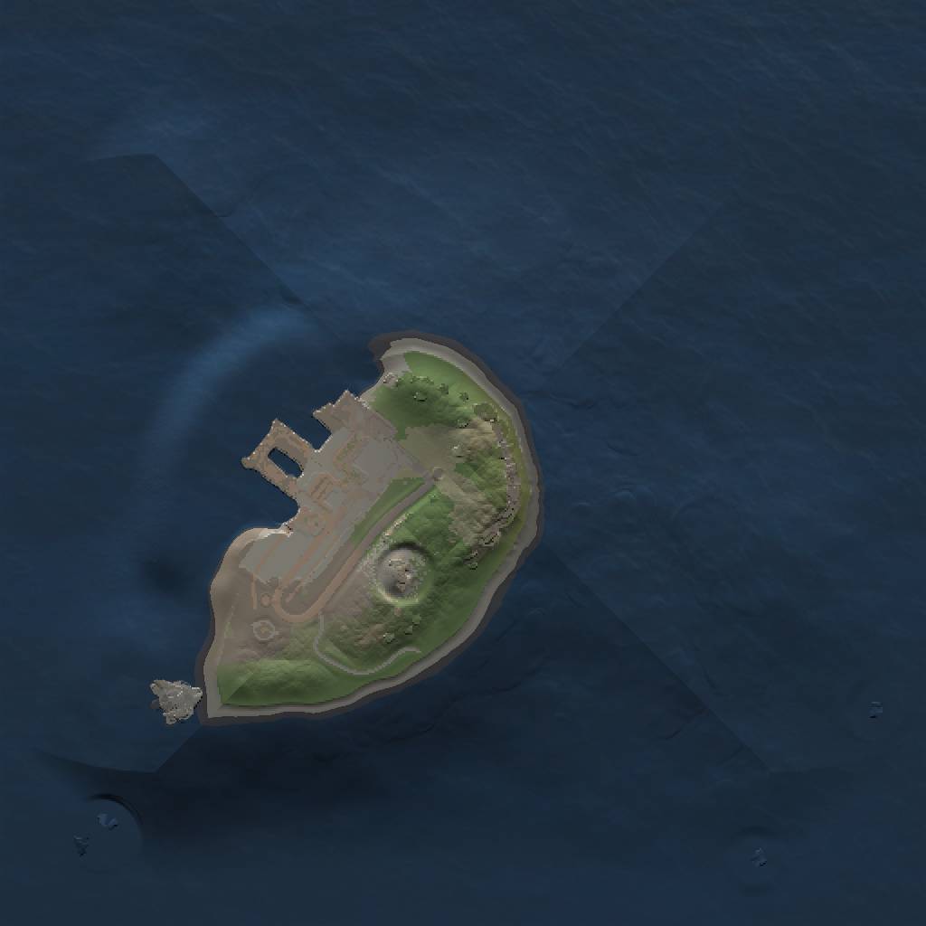 Rust Map: Procedural Map, Size: 1000, Seed: 40129465, 4 Monuments