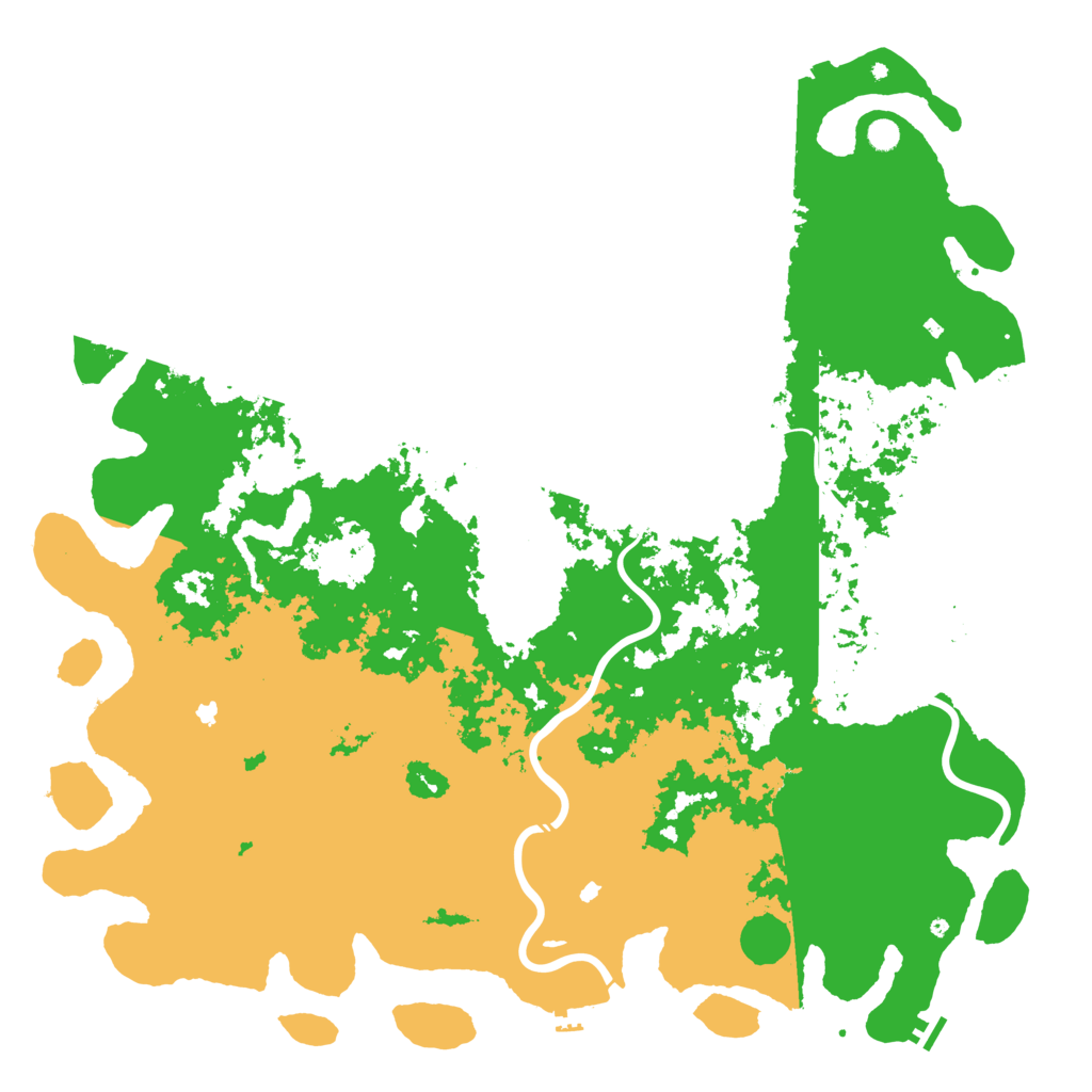 Biome Rust Map: Procedural Map, Size: 6000, Seed: 12263148