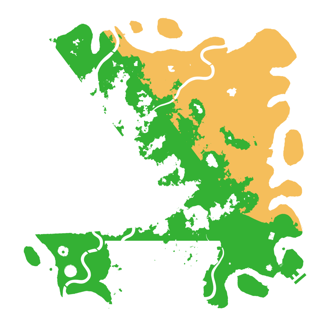 Biome Rust Map: Procedural Map, Size: 4600, Seed: 12671