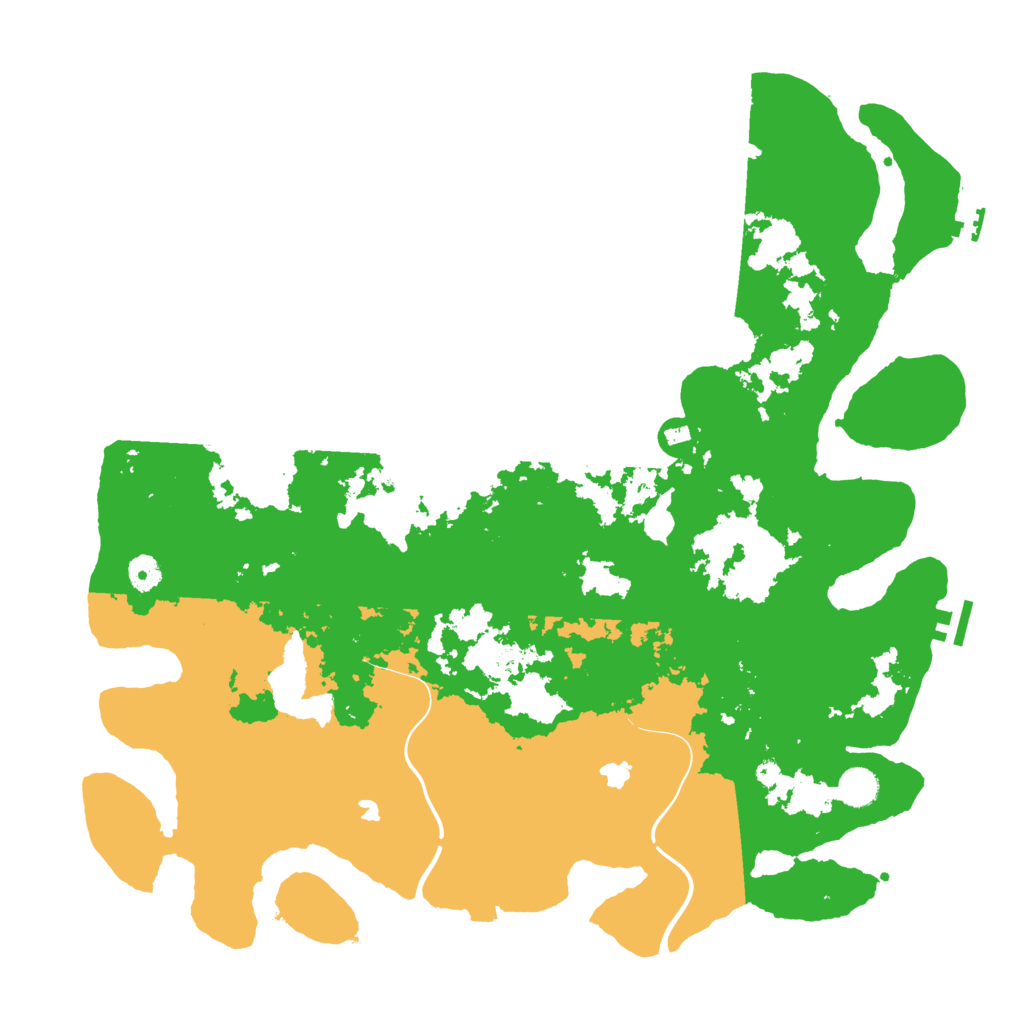 Biome Rust Map: Procedural Map, Size: 4500, Seed: 109156453