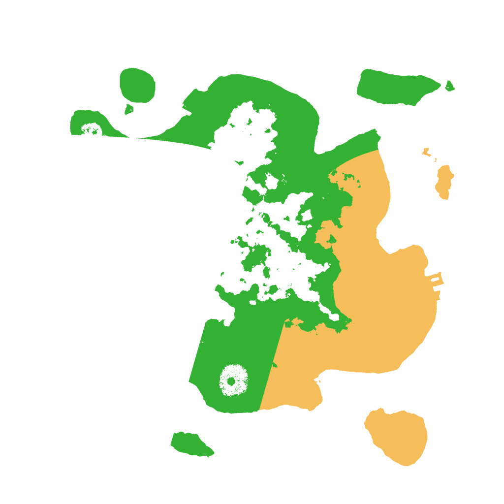 Biome Rust Map: Procedural Map, Size: 2500, Seed: 995595800