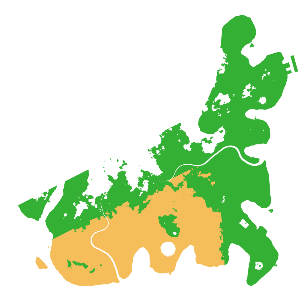 Biome Rust Map: Procedural Map, Size: 3700, Seed: 502868306
