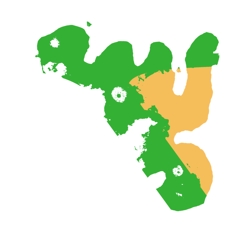 Biome Rust Map: Procedural Map, Size: 2500, Seed: 15661840