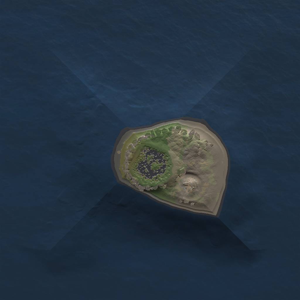 Rust Map: Procedural Map, Size: 1000, Seed: 1306264750, 3 Monuments