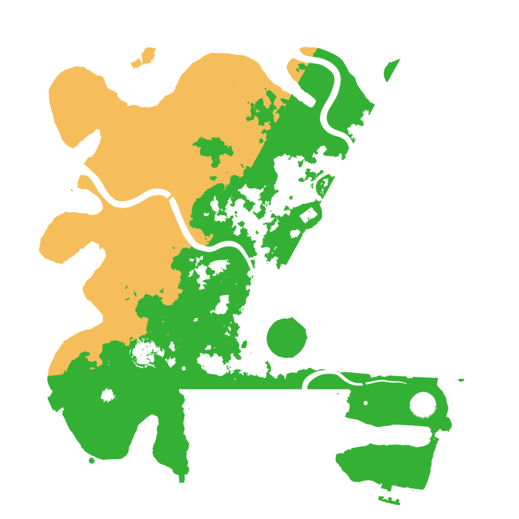 Biome Rust Map: Procedural Map, Size: 3550, Seed: 3554