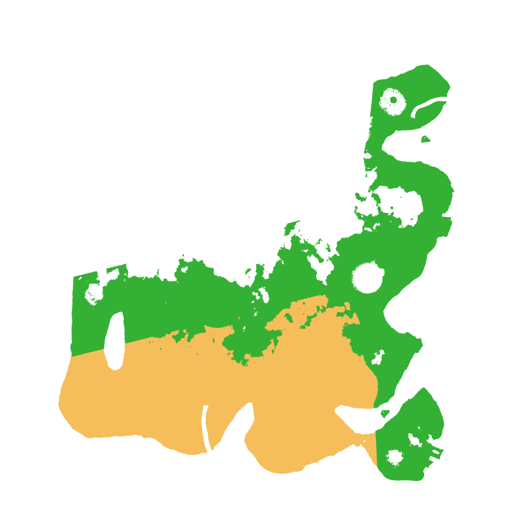 Biome Rust Map: Procedural Map, Size: 3000, Seed: 1025194651