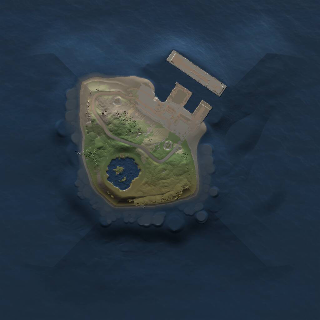 Rust Map: Procedural Map, Size: 1000, Seed: 208017919, 2 Monuments