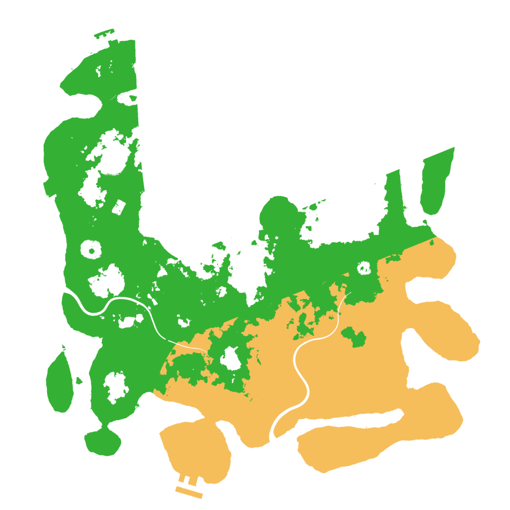 Biome Rust Map: Procedural Map, Size: 3750, Seed: 51666401