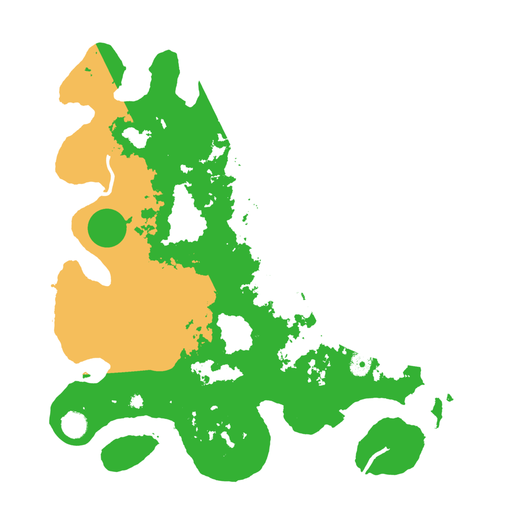 Biome Rust Map: Procedural Map, Size: 3500, Seed: 57057475