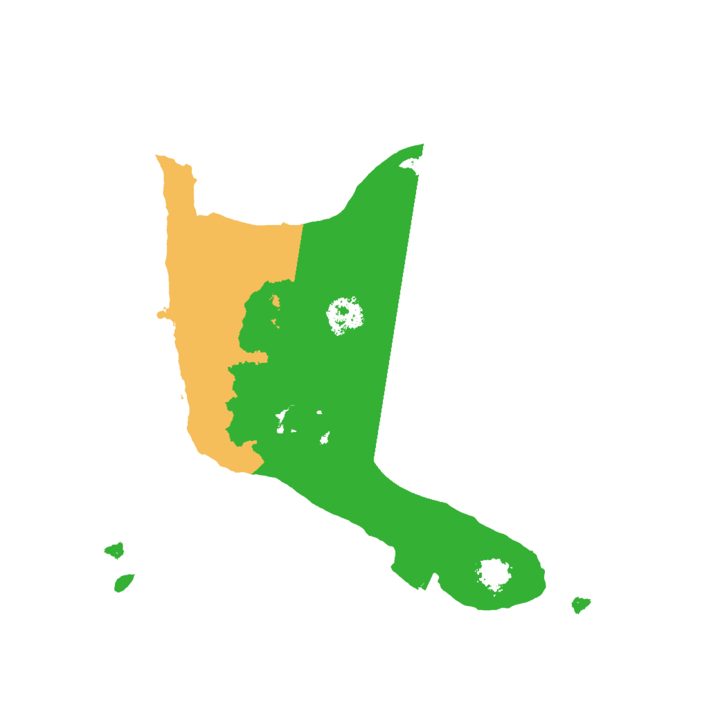 Biome Rust Map: Procedural Map, Size: 2000, Seed: 842932111