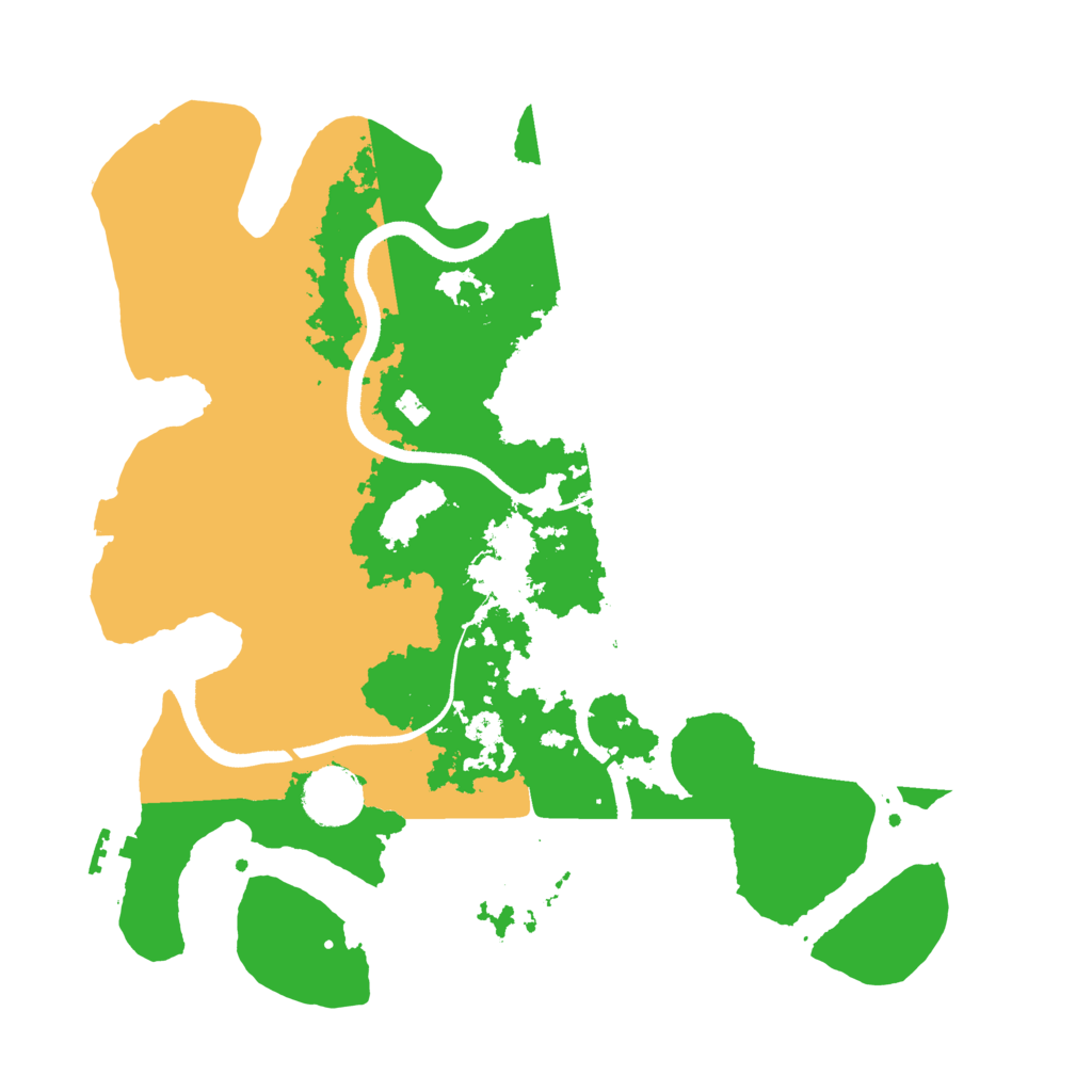 Biome Rust Map: Procedural Map, Size: 3500, Seed: 40129465