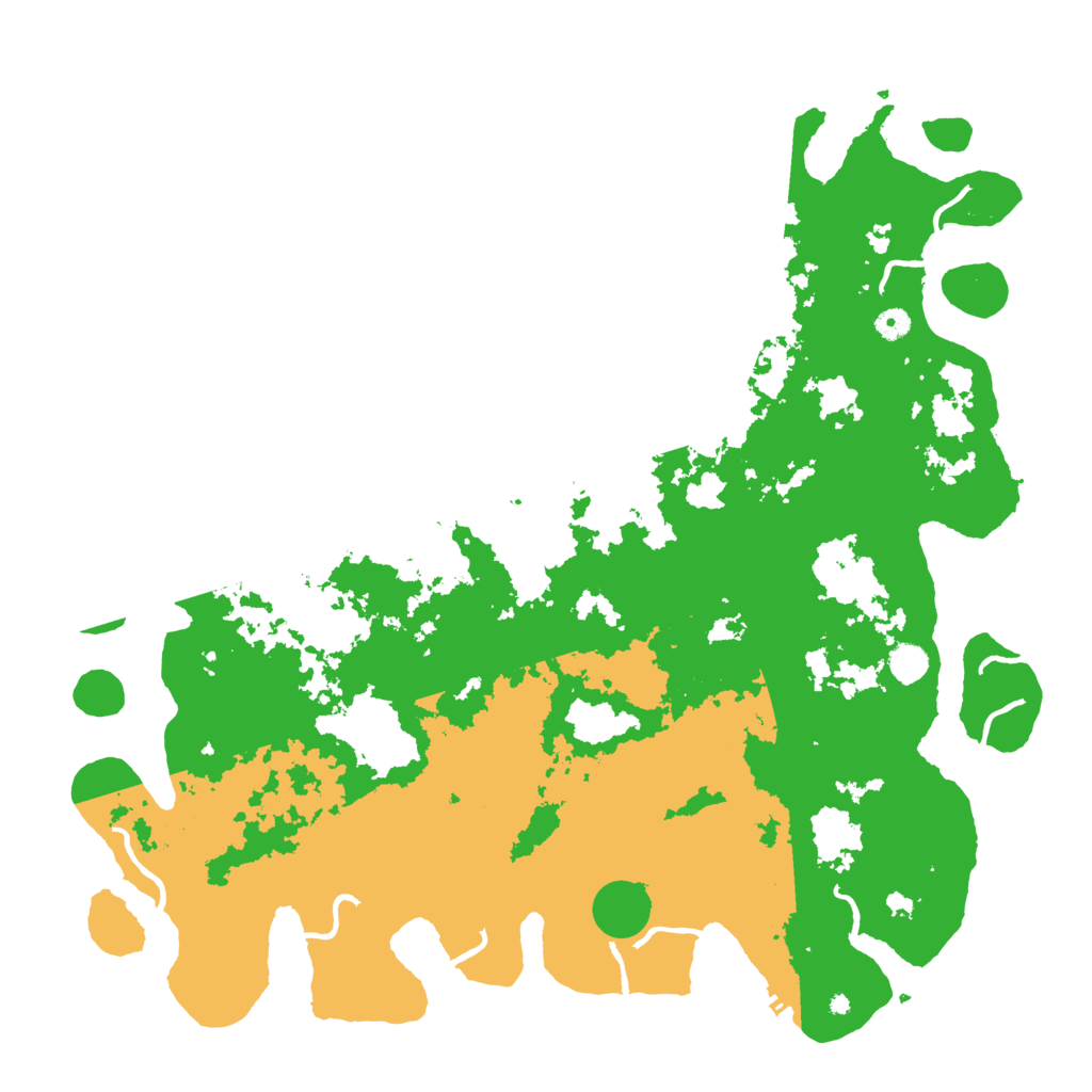 Biome Rust Map: Procedural Map, Size: 5000, Seed: 713054159