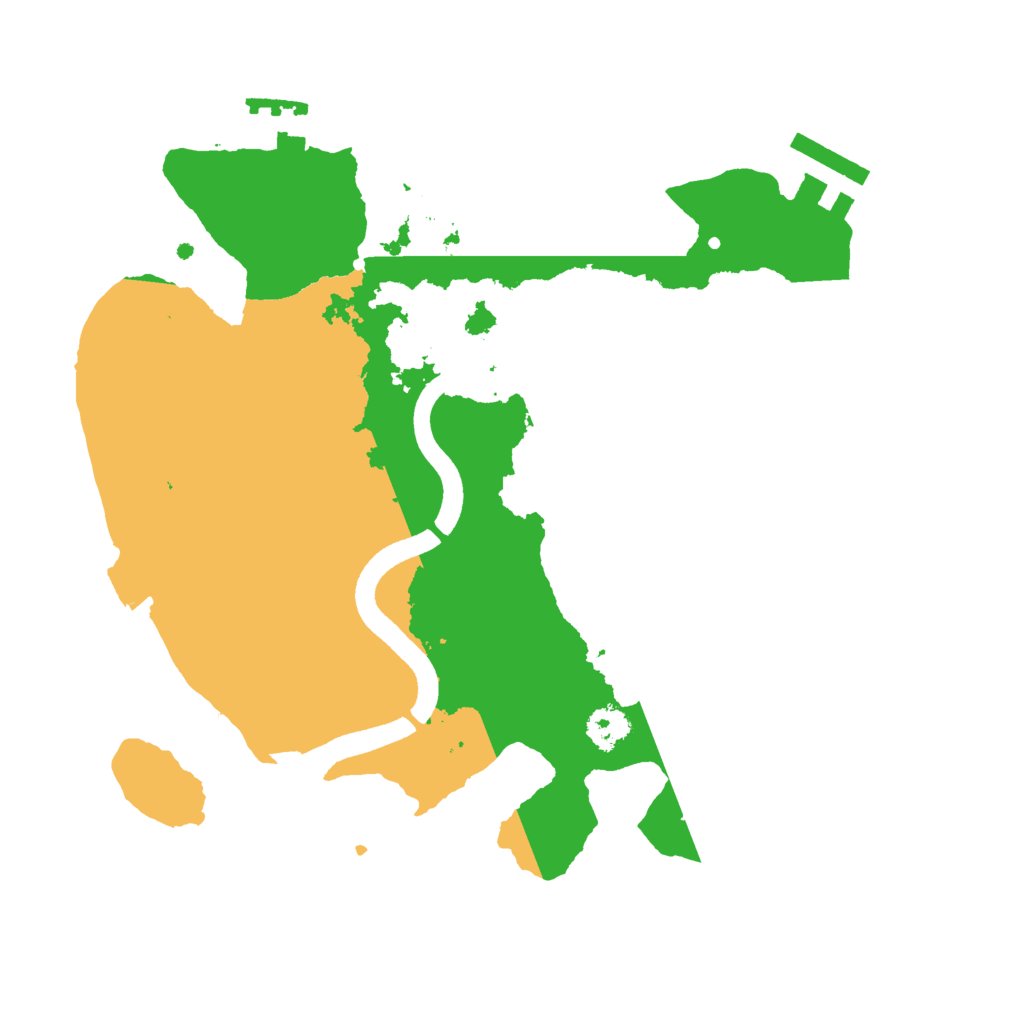 Biome Rust Map: Procedural Map, Size: 2500, Seed: 1646537365