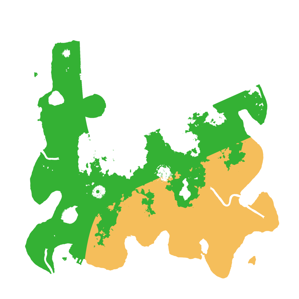 Biome Rust Map: Procedural Map, Size: 3500, Seed: 258424872
