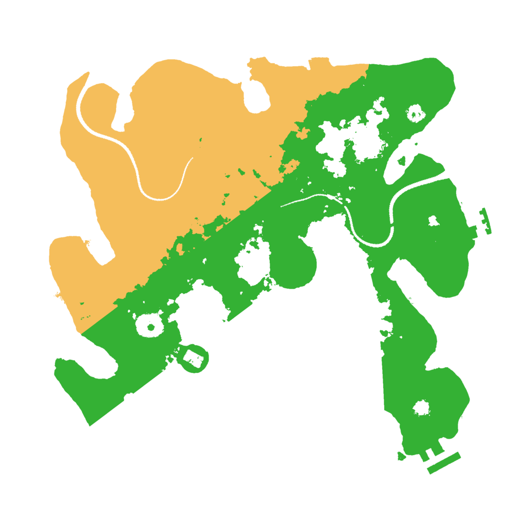Biome Rust Map: Procedural Map, Size: 3000, Seed: 61833915