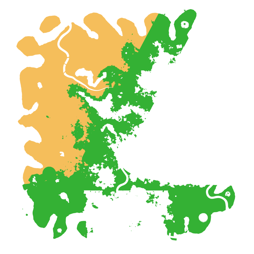 Biome Rust Map: Procedural Map, Size: 5000, Seed: 67477