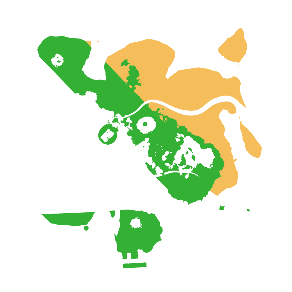 Biome Rust Map: Procedural Map, Size: 2500, Seed: 978681636