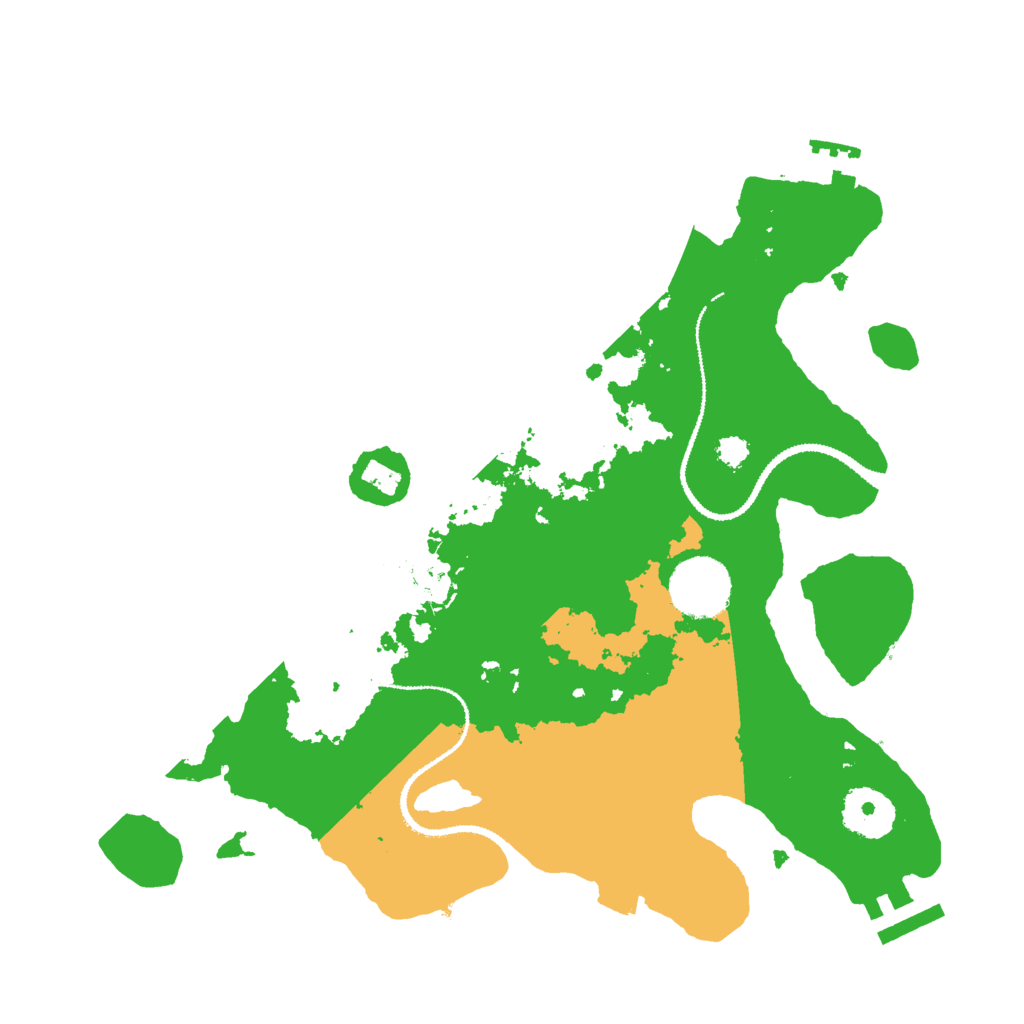 Biome Rust Map: Procedural Map, Size: 3000, Seed: 7503