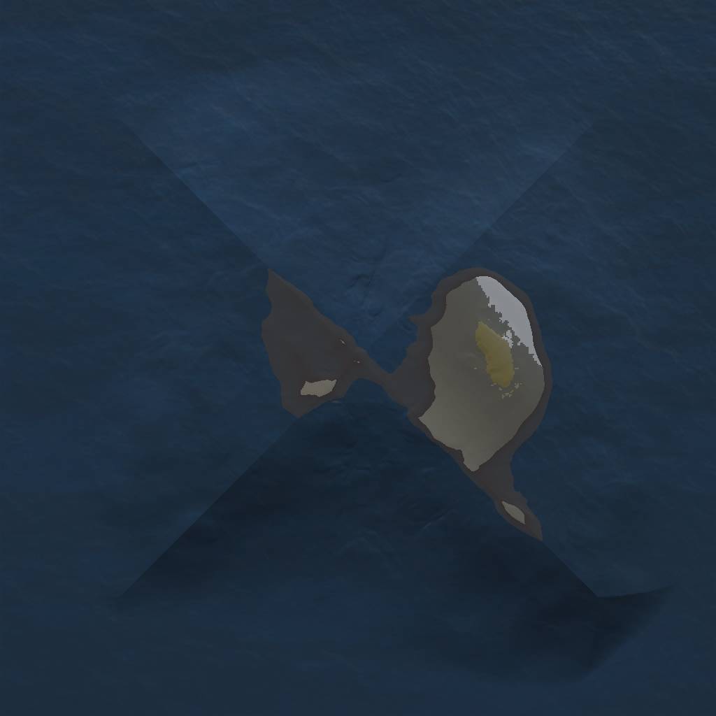 Rust Map: Barren, Size: 1000, Seed: 1111, 2 Monuments