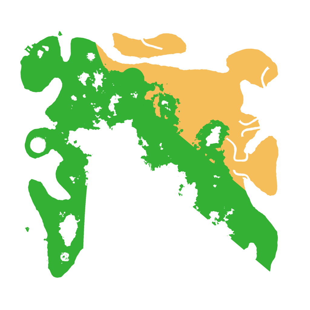 Biome Rust Map: Procedural Map, Size: 3510, Seed: 13844