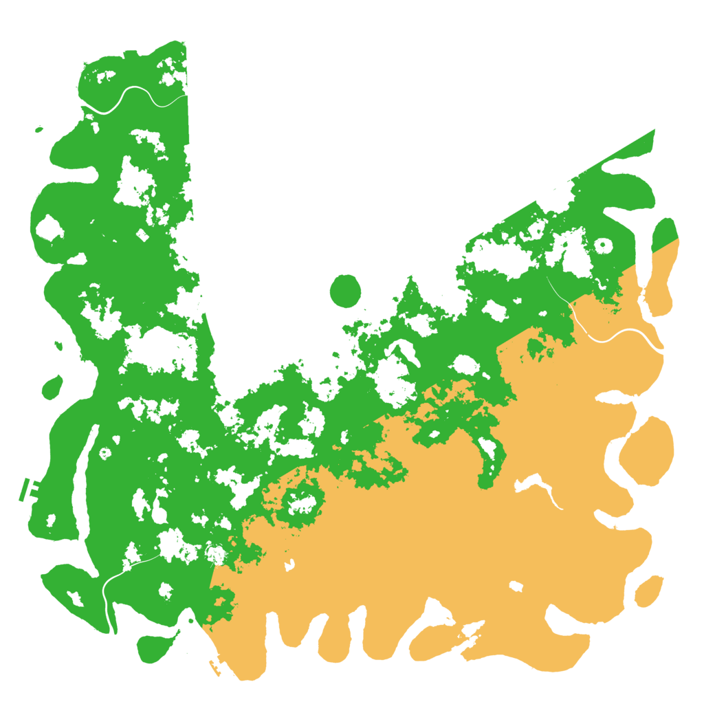 Biome Rust Map: Procedural Map, Size: 6000, Seed: 4514247