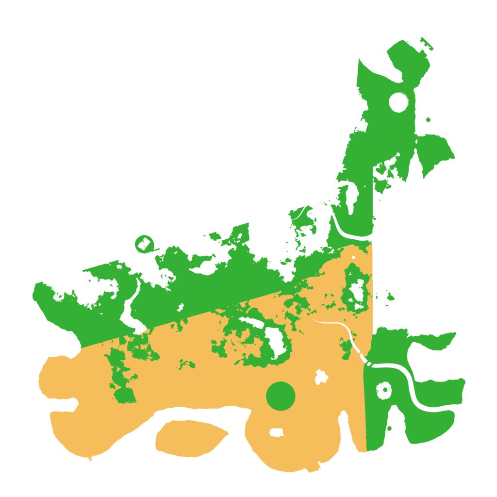 Biome Rust Map: Procedural Map, Size: 4500, Seed: 887623898