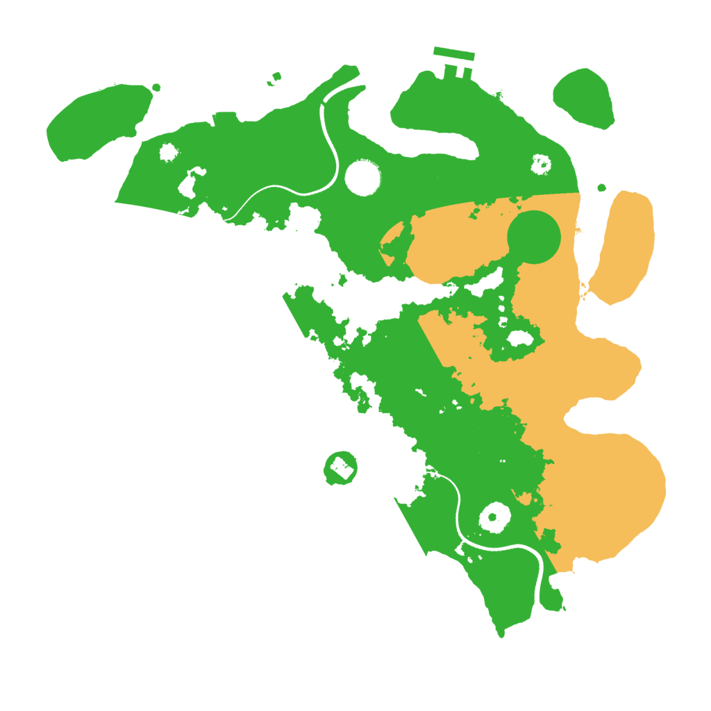 Biome Rust Map: Procedural Map, Size: 3500, Seed: 1230730586