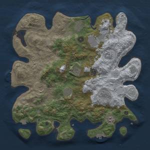 Thumbnail Rust Map: Procedural Map, Size: 3850, Seed: 596198272, 18 Monuments