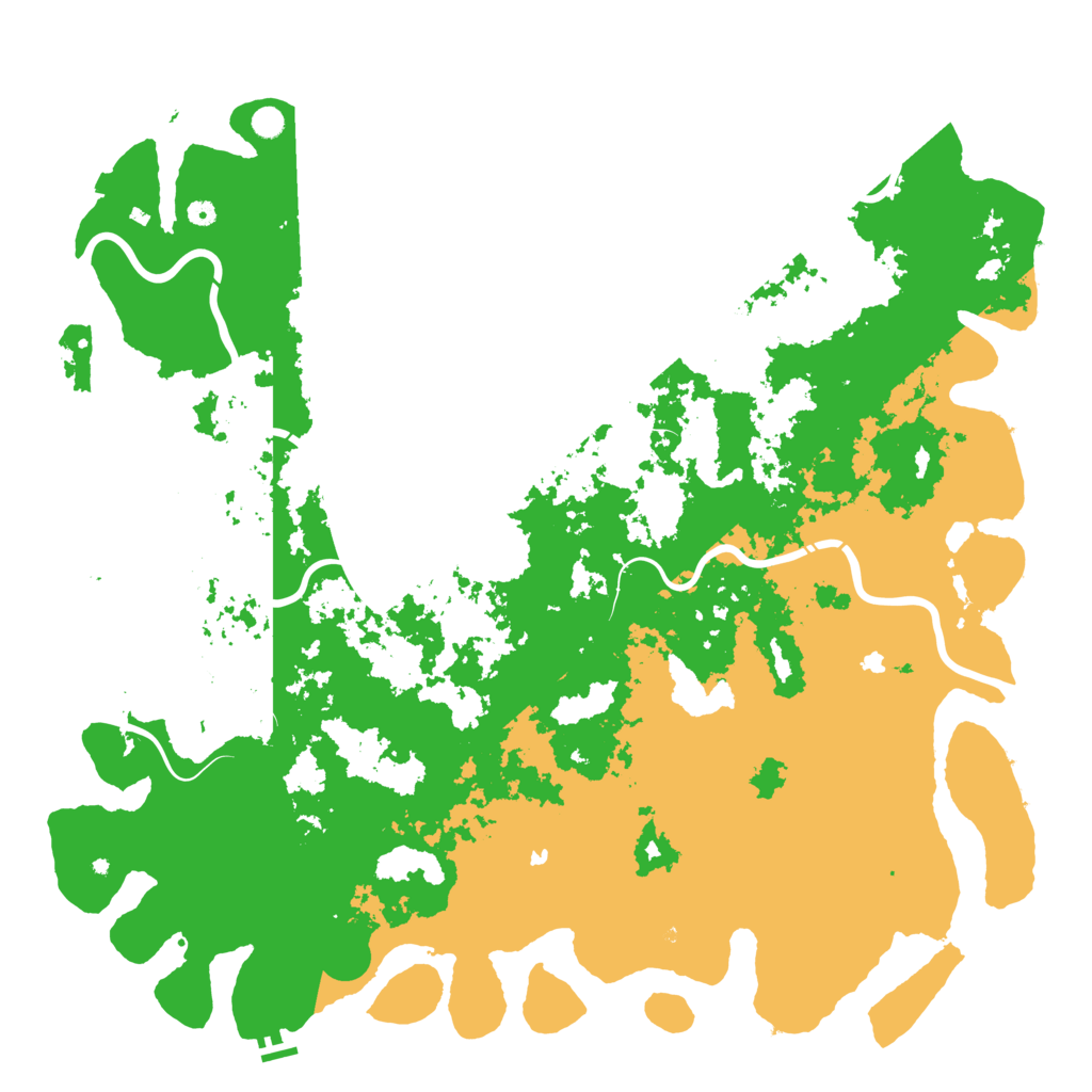 Biome Rust Map: Procedural Map, Size: 6000, Seed: 23181