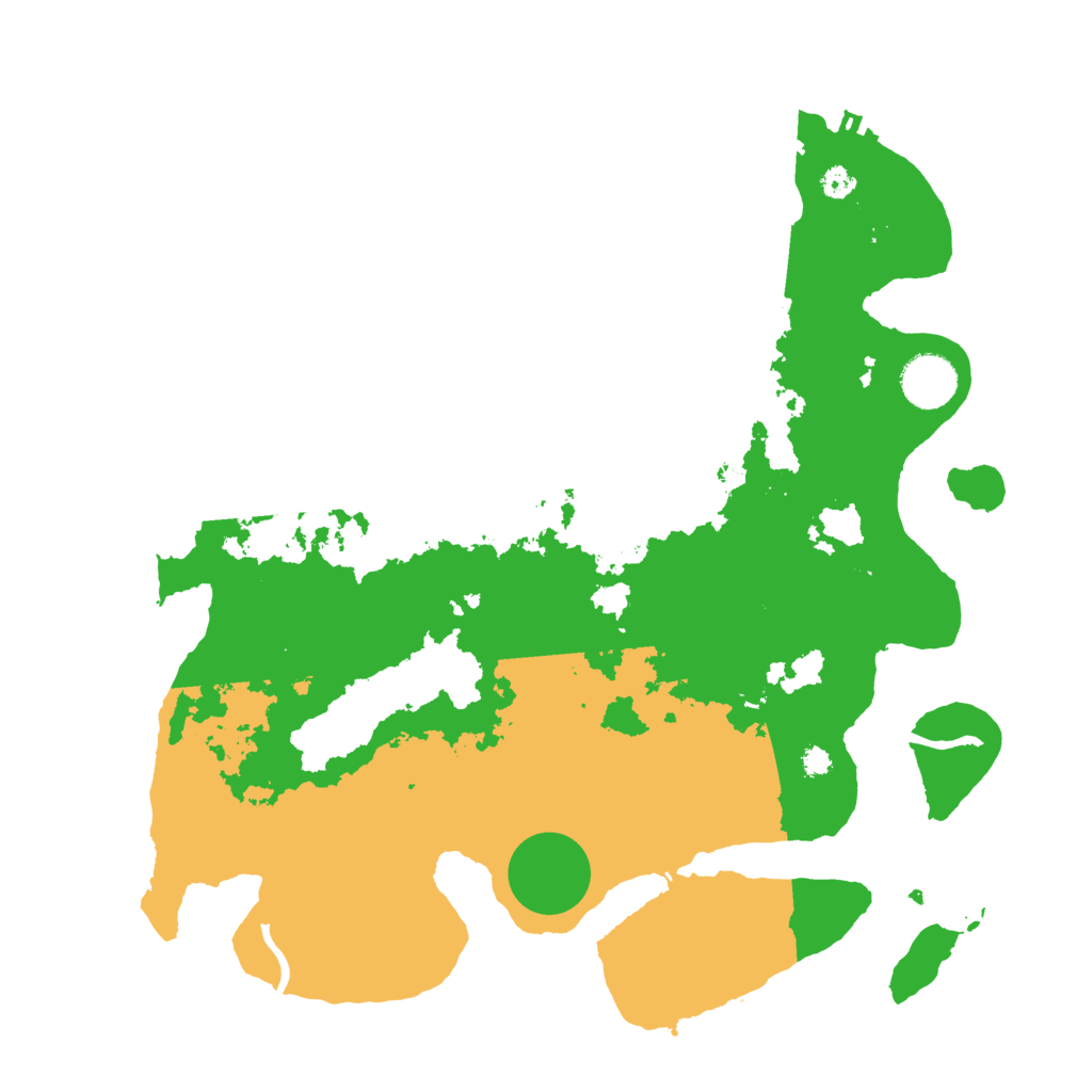 Biome Rust Map: Procedural Map, Size: 3500, Seed: 619712971