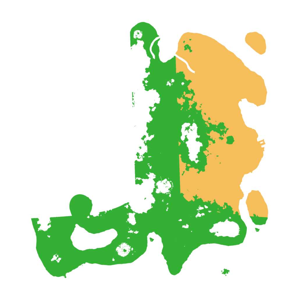 Biome Rust Map: Procedural Map, Size: 3500, Seed: 2023070201