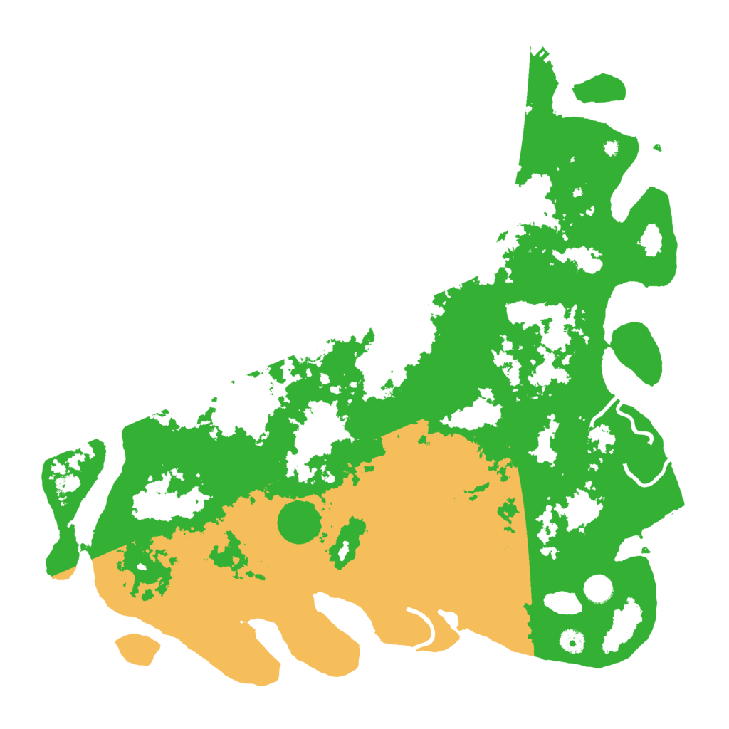 Biome Rust Map: Procedural Map, Size: 4500, Seed: 390163885