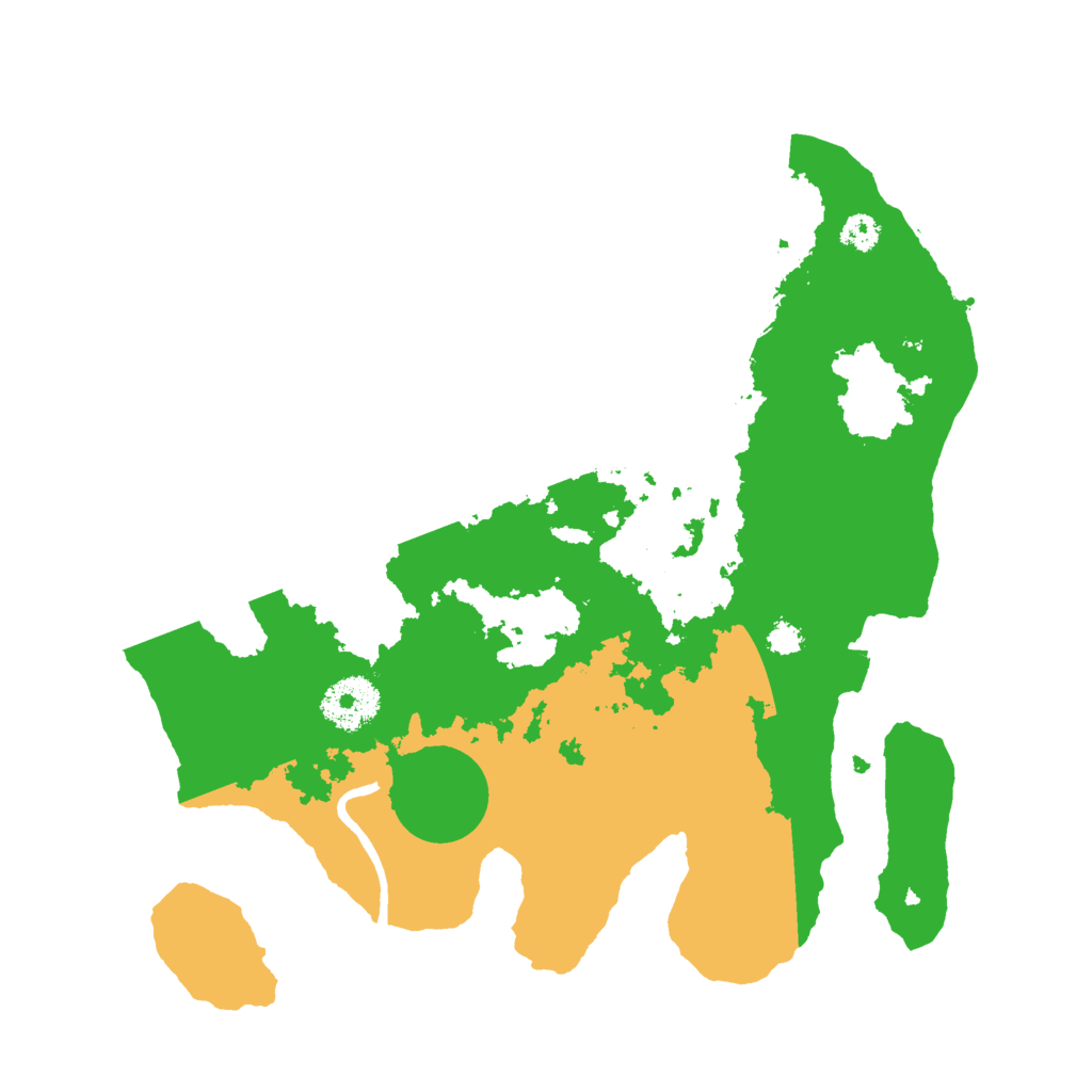 Biome Rust Map: Procedural Map, Size: 3000, Seed: 6274589