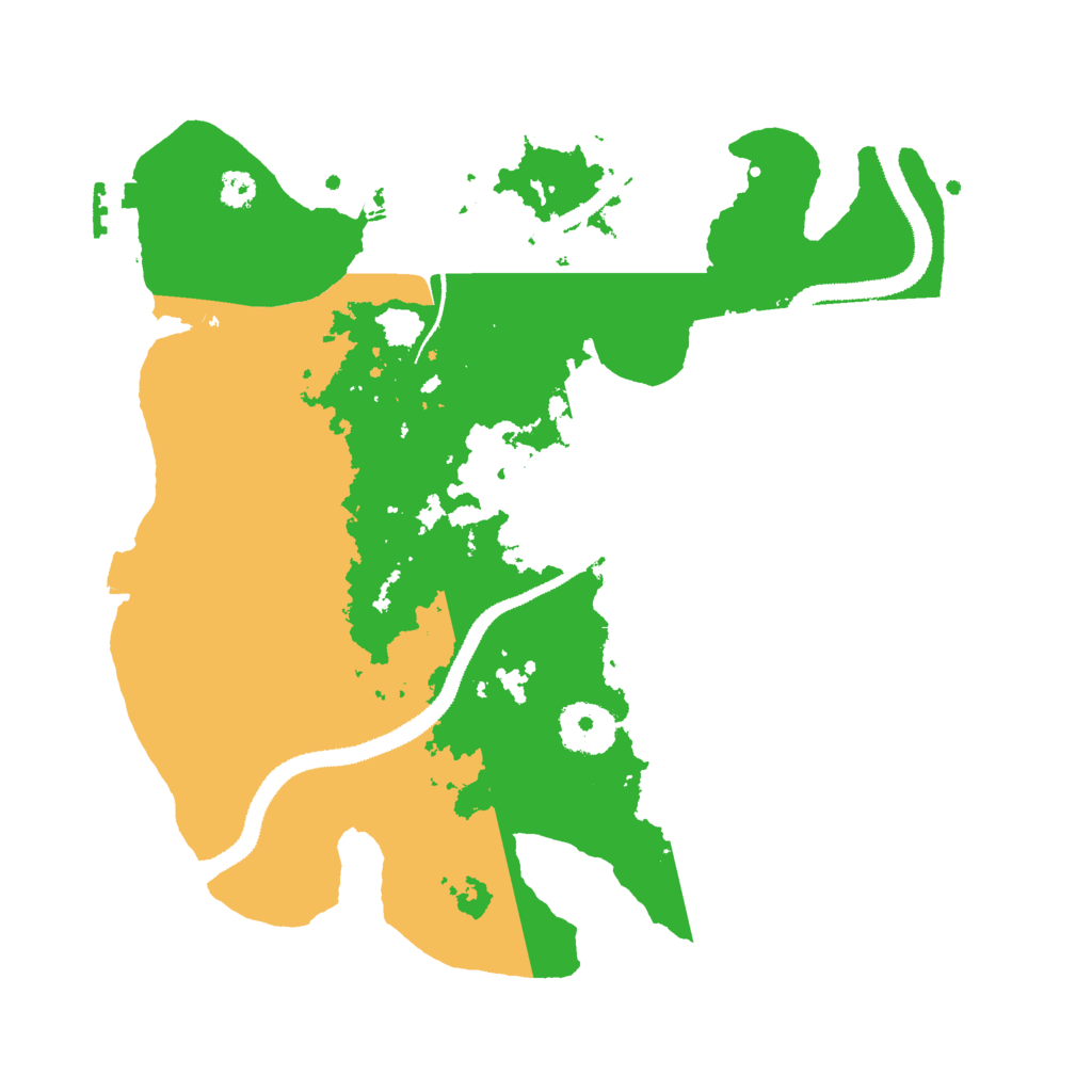 Biome Rust Map: Procedural Map, Size: 3000, Seed: 46777