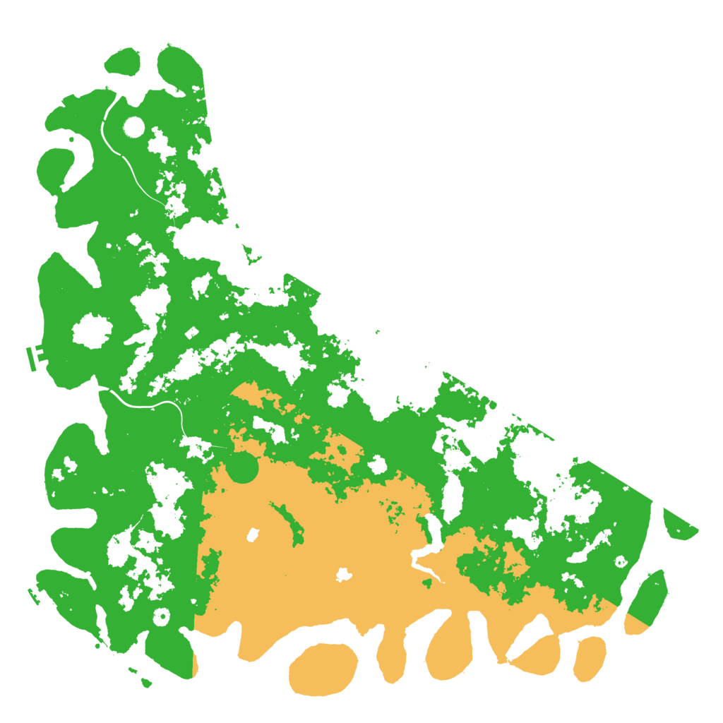 Biome Rust Map: Procedural Map, Size: 6000, Seed: 1729350276