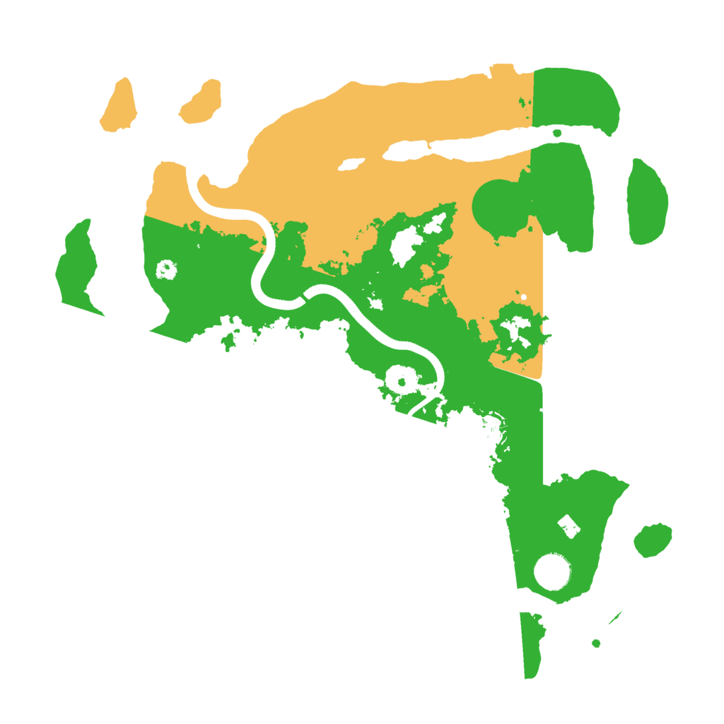 Biome Rust Map: Procedural Map, Size: 3500, Seed: 30594869