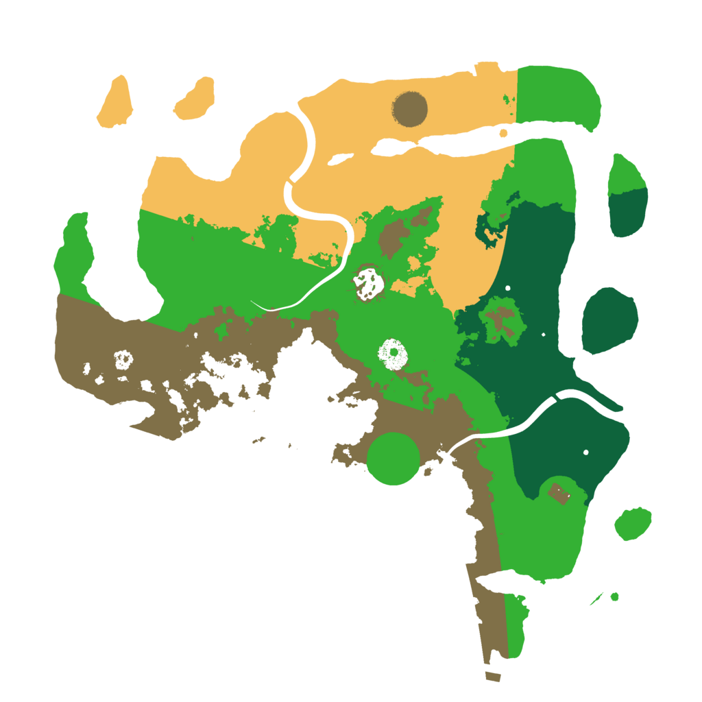 Biome Rust Map: Procedural Map, Size: 3500, Seed: 30594869